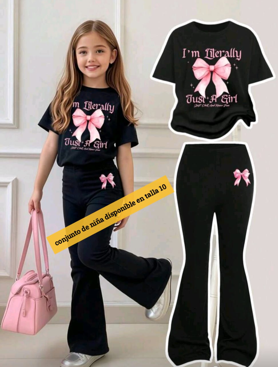 Conjunto para niña (playera + pantalón).